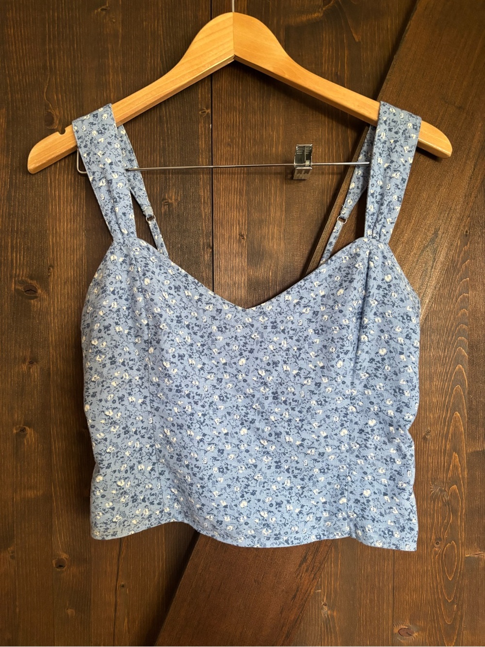 Abercrombie & Fitch Floral Smocked Tank Top